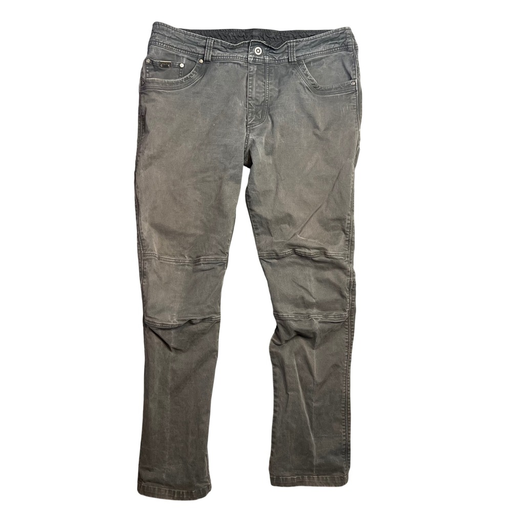 Kuhl Free Rebel Saddle Stitched Jeans Size 38x33 Hiking Outdoors‎ Vintage Patina